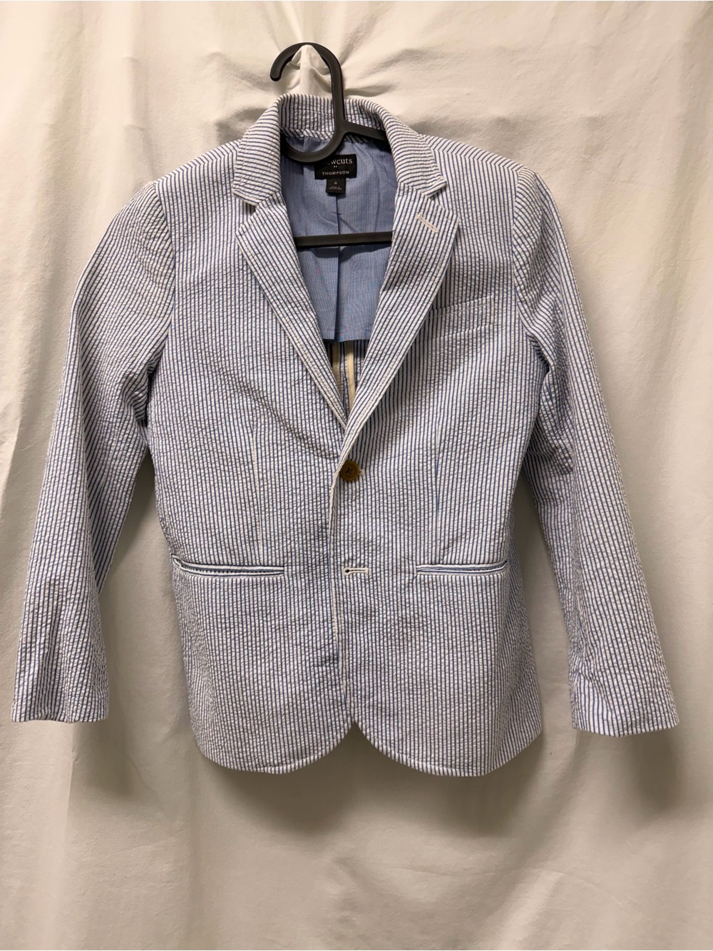 Boys J Crew seersucker Thompson blazer